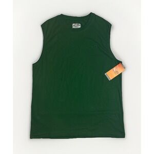 Champion Training Muscle Shirt Sleeveless Forest Green Duo Dry Mens Large